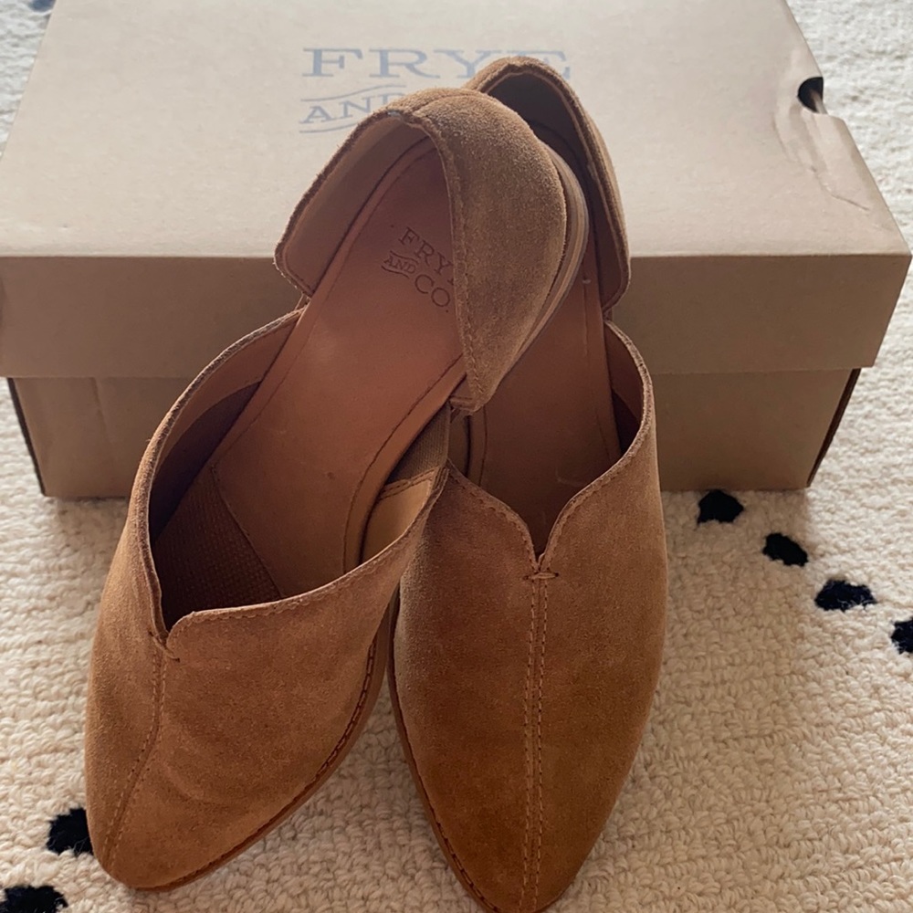 Frye Suede Fenn D’Orsay in Pecan